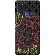 Черный чехол BoxFace Samsung A217 Galaxy A21s FranceFlowers