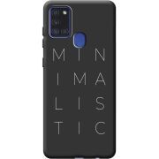Черный чехол BoxFace Samsung A217 Galaxy A21s Minimalistic