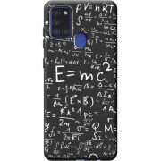 Черный чехол BoxFace Samsung A217 Galaxy A21s E=mc2