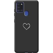 Черный чехол BoxFace Samsung A217 Galaxy A21s My Heart