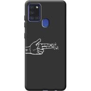 Черный чехол BoxFace Samsung A217 Galaxy A21s Pew Pew