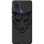 Черный чехол BoxFace Samsung A217 Galaxy A21s Tiger