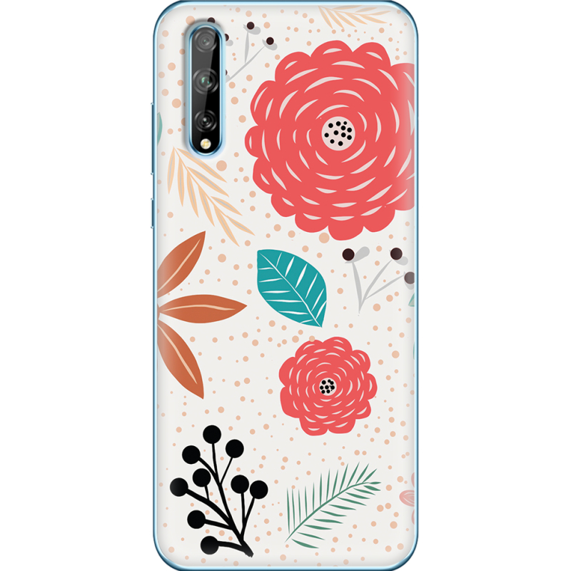 Чехол BoxFace Huawei P Smart S Line Flowers