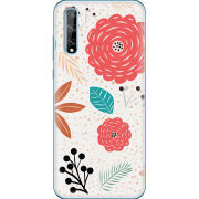 Чехол BoxFace Huawei P Smart S Line Flowers