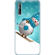 Чехол BoxFace Huawei P Smart S Skier Snowman