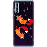 Чехол BoxFace Huawei P Smart S Fox-Astronauts