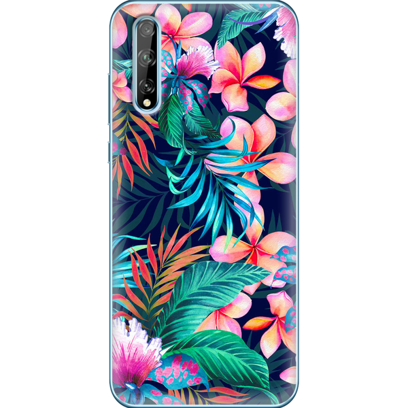 Чехол BoxFace Huawei P Smart S flowers in the tropics