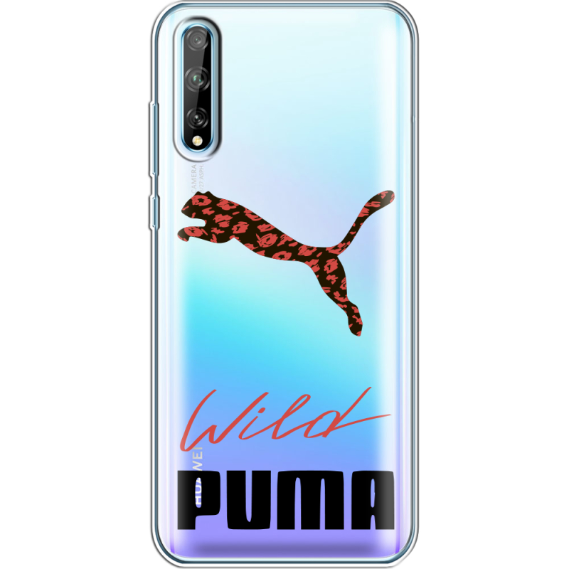 Прозрачный чехол BoxFace Huawei P Smart S Wild Cat