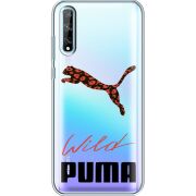 Прозрачный чехол BoxFace Huawei P Smart S Wild Cat