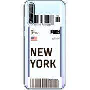 Прозрачный чехол BoxFace Huawei P Smart S Ticket New York