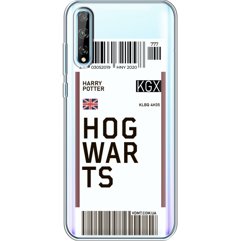 Прозрачный чехол BoxFace Huawei P Smart S Ticket Hogwarts