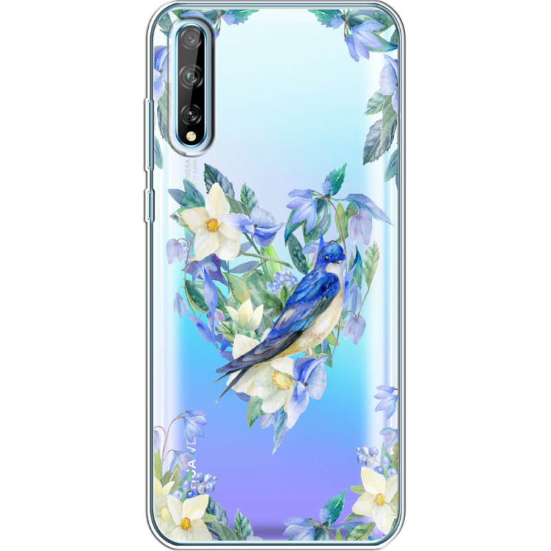 Прозрачный чехол BoxFace Huawei P Smart S Spring Bird