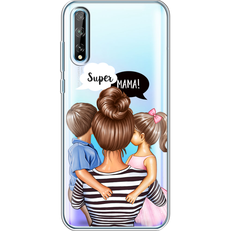 Прозрачный чехол BoxFace Huawei P Smart S Super Mama