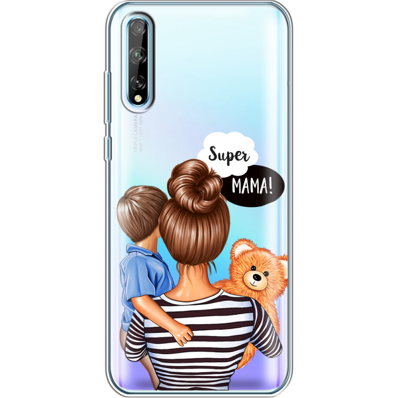 Прозрачный чехол BoxFace Huawei P Smart S Super Mama and Son