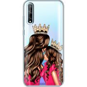 Прозрачный чехол BoxFace Huawei P Smart S Queen and Princess