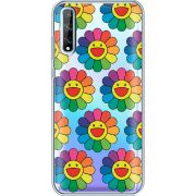 Прозрачный чехол BoxFace Huawei P Smart S Hippie Flowers