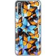 Прозрачный чехол BoxFace Huawei P Smart S Butterfly Morpho