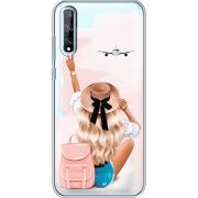 Прозрачный чехол BoxFace Huawei P Smart S Travel Girl