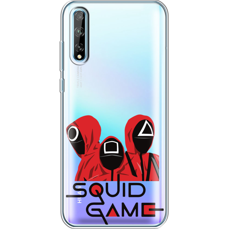 Прозрачный чехол BoxFace Huawei P Smart S siquid game люди в красном