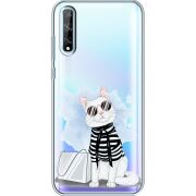 Прозрачный чехол BoxFace Huawei P Smart S Cat Style