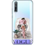 Прозрачный чехол BoxFace Huawei P Smart S VOGUE