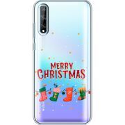Прозрачный чехол BoxFace Huawei P Smart S Merry Christmas