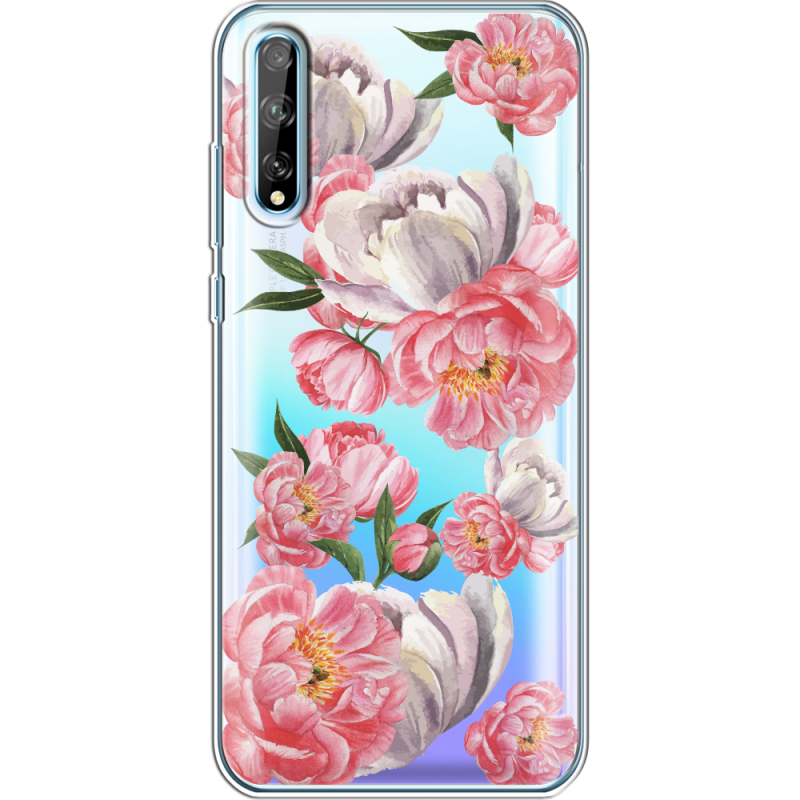 Прозрачный чехол BoxFace Huawei P Smart S Peony Watercolor Style