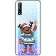 Прозрачный чехол BoxFace Huawei P Smart S Christmas Deer with Snow