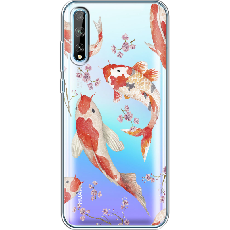 Прозрачный чехол BoxFace Huawei P Smart S Japanese Koi Fish