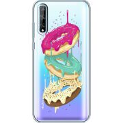 Прозрачный чехол BoxFace Huawei P Smart S Donuts