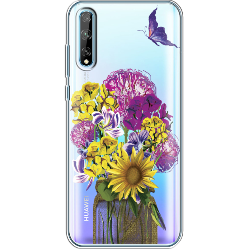 Прозрачный чехол BoxFace Huawei P Smart S My Bouquet