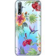 Прозрачный чехол BoxFace Huawei P Smart S Tropical