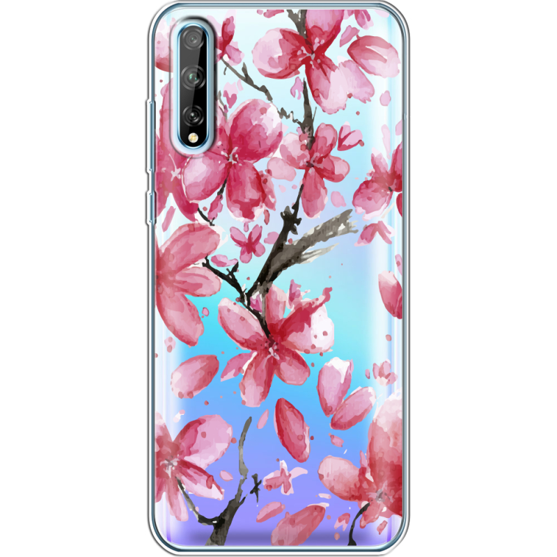 Прозрачный чехол BoxFace Huawei P Smart S Pink Magnolia