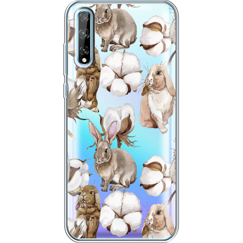 Прозрачный чехол BoxFace Huawei P Smart S Cotton and Rabbits