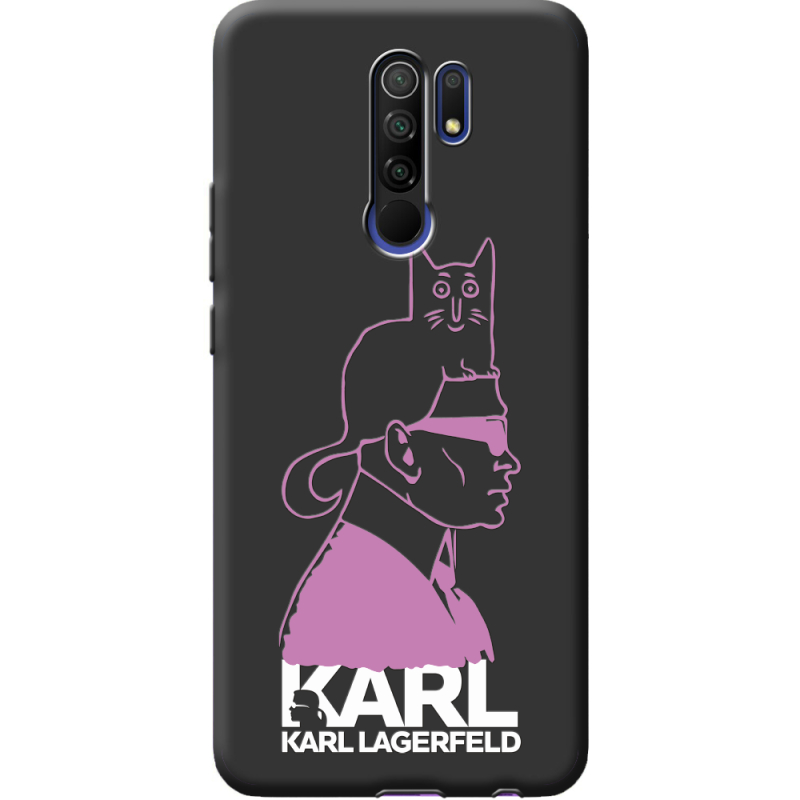 Черный чехол BoxFace Xiaomi Redmi 9 Pink Karl