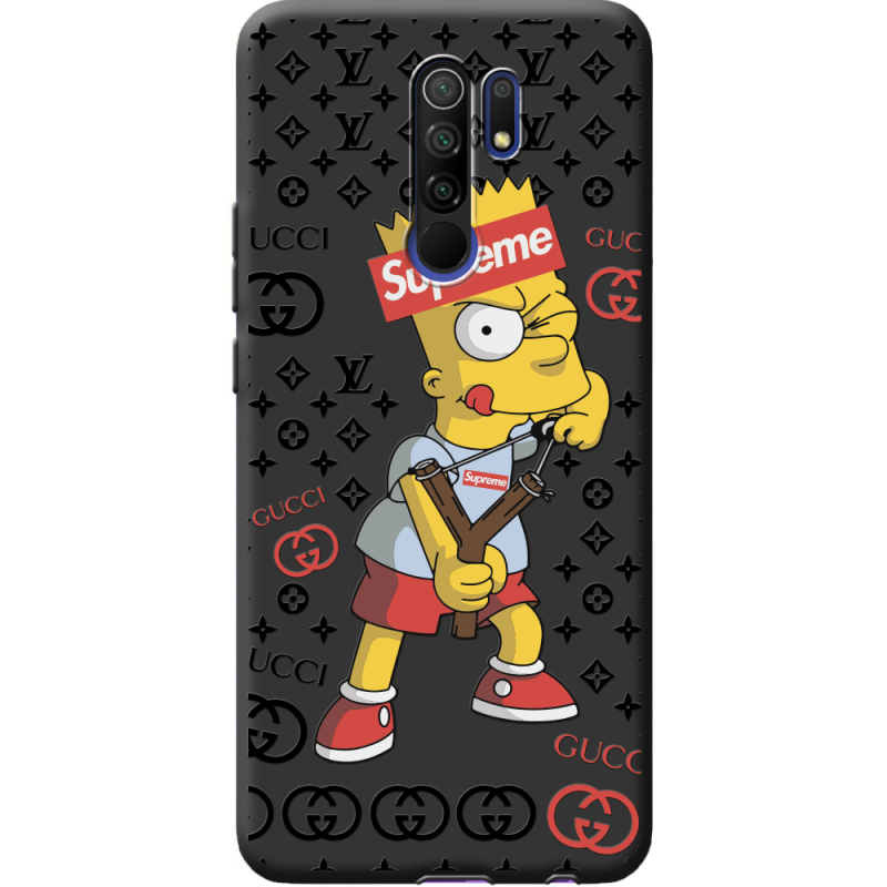 Черный чехол BoxFace Xiaomi Redmi 9 Yellow Fun