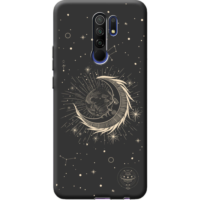 Черный чехол BoxFace Xiaomi Redmi 9 Moon