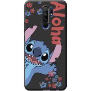 Черный чехол BoxFace Xiaomi Redmi 9 Гавайський друг Stich