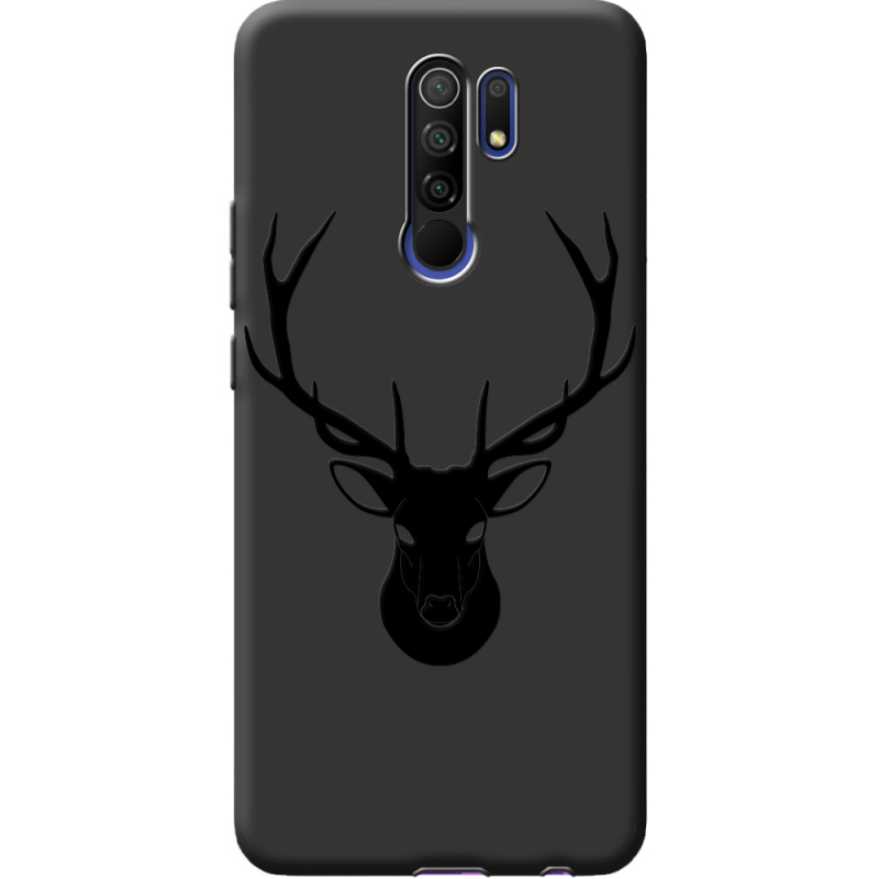 Черный чехол BoxFace Xiaomi Redmi 9 Deer