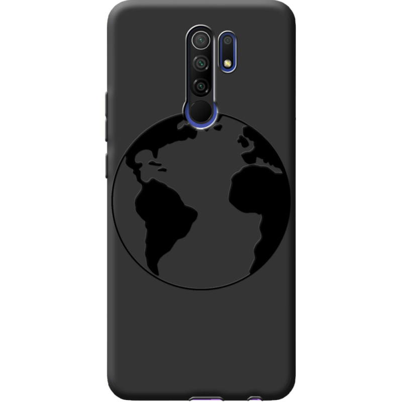 Черный чехол BoxFace Xiaomi Redmi 9 Earth