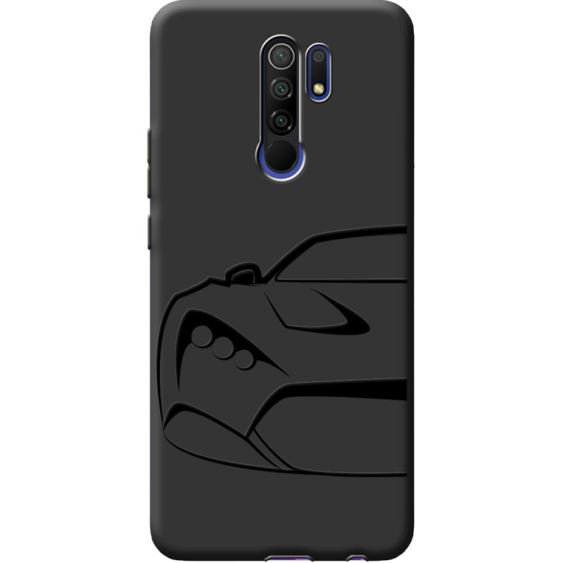 Черный чехол BoxFace Xiaomi Redmi 9 Sportcar