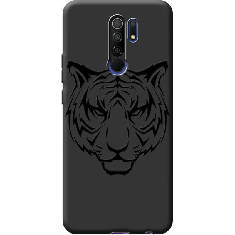 Черный чехол BoxFace Xiaomi Redmi 9 Tiger