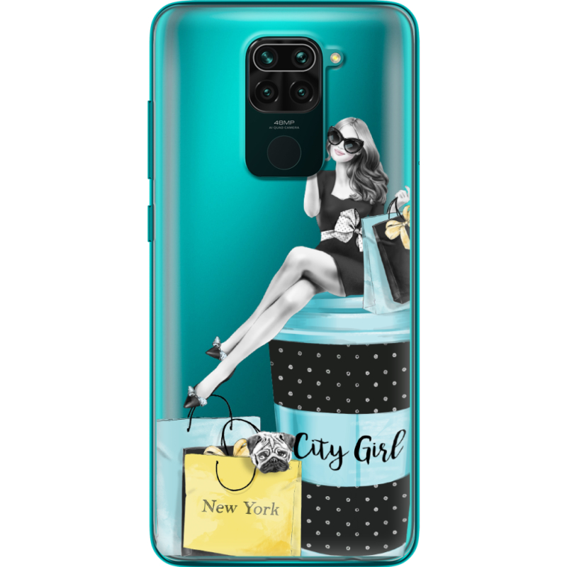 Прозрачный чехол BoxFace Xiaomi Redmi 10X City Girl