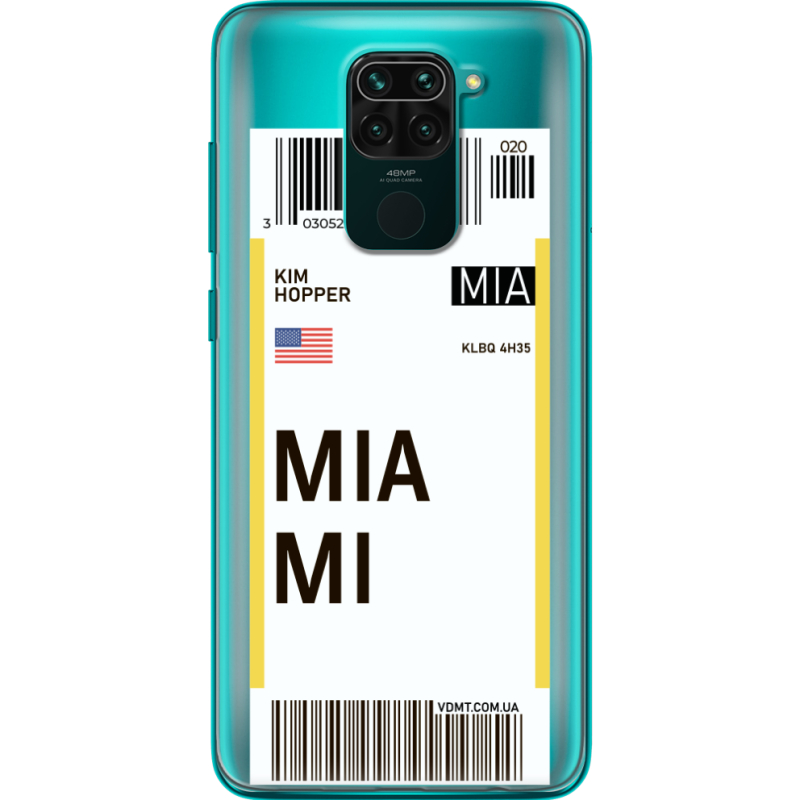 Прозрачный чехол BoxFace Xiaomi Redmi 10X Ticket Miami