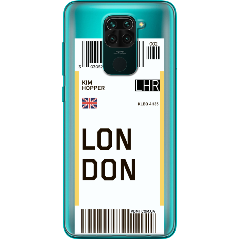 Прозрачный чехол BoxFace Xiaomi Redmi 10X Ticket London
