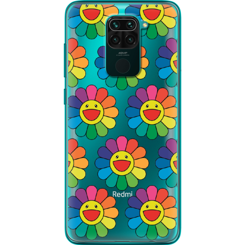 Прозрачный чехол BoxFace Xiaomi Redmi 10X Hippie Flowers