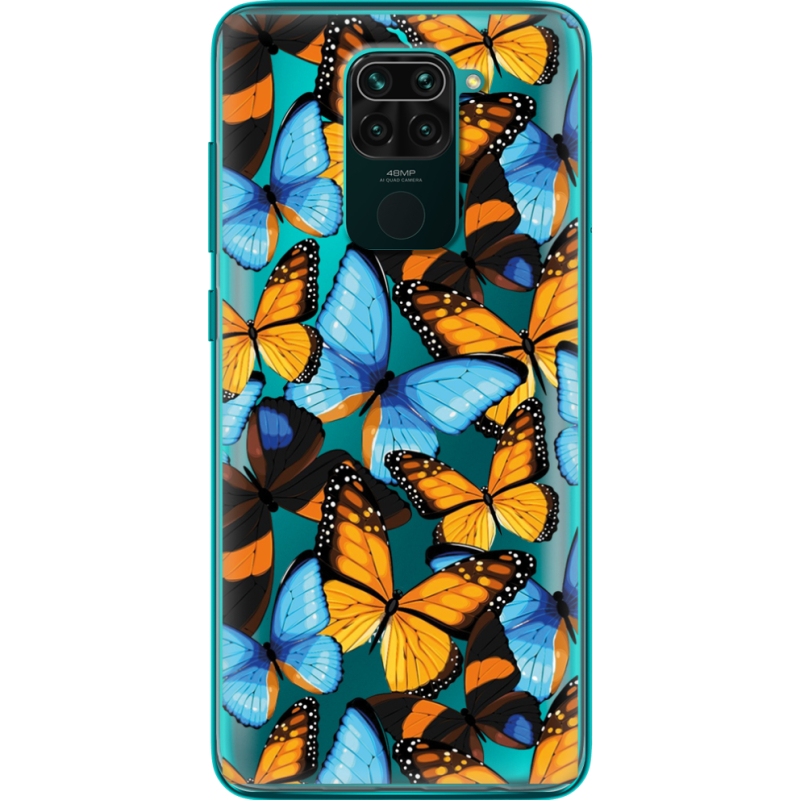 Прозрачный чехол BoxFace Xiaomi Redmi 10X Butterfly Morpho