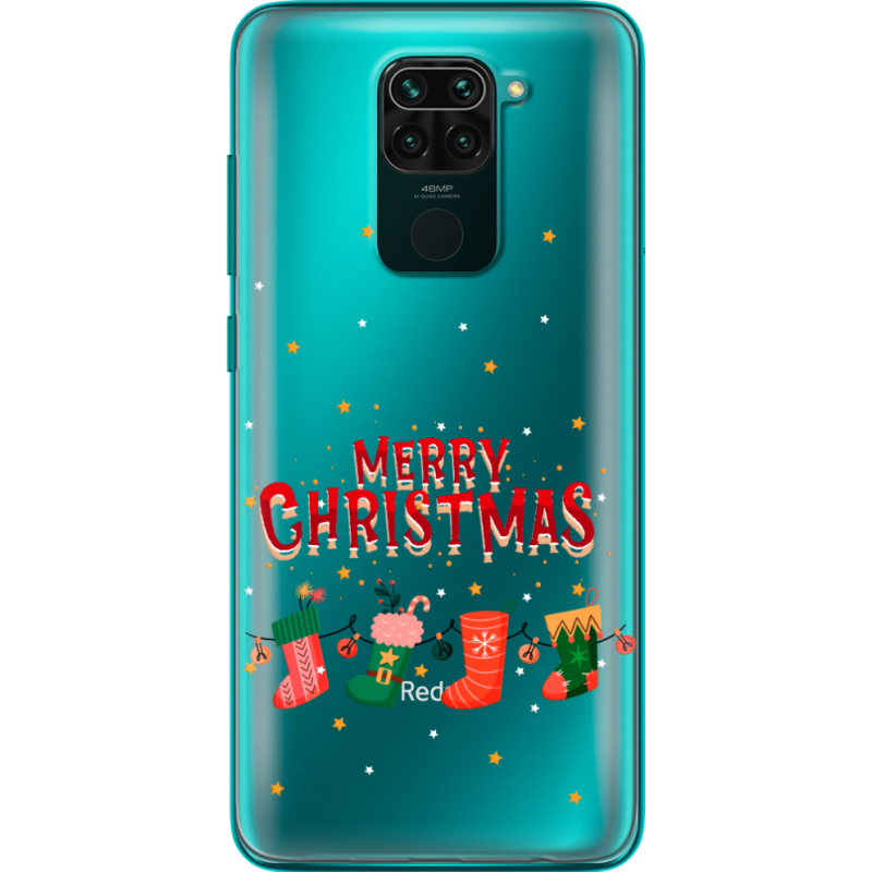 Прозрачный чехол BoxFace Xiaomi Redmi 10X Merry Christmas