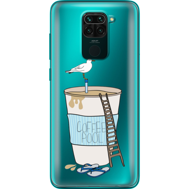 Прозрачный чехол BoxFace Xiaomi Redmi 10X Segull in Cofee Pool