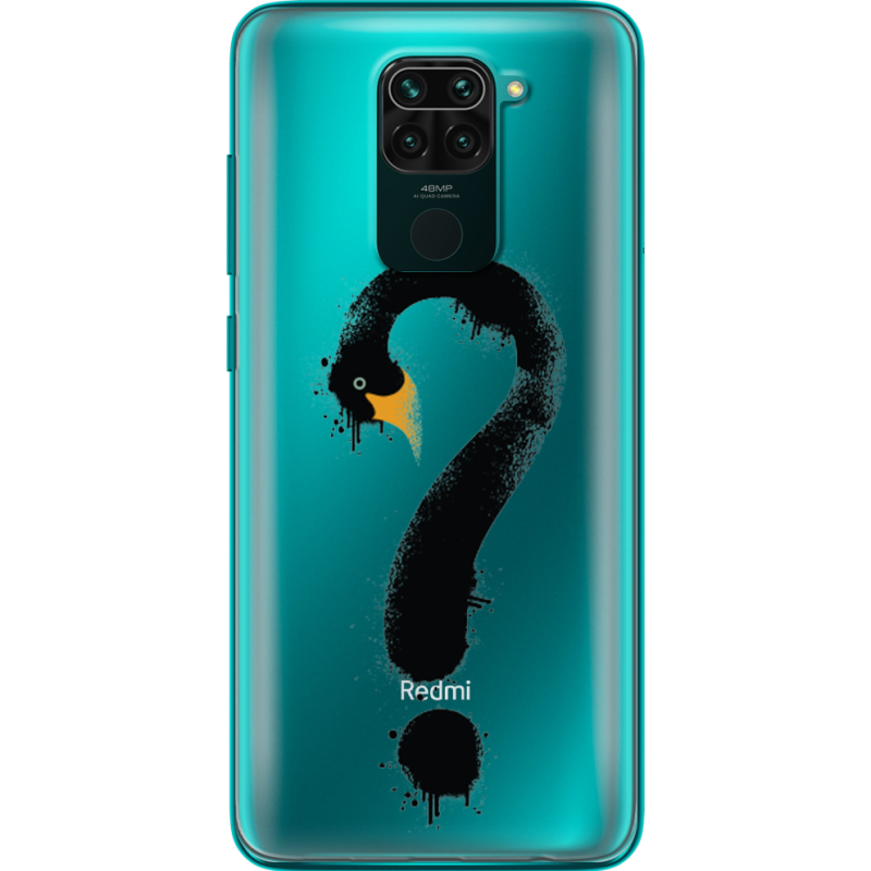 Прозрачный чехол BoxFace Xiaomi Redmi 10X Swan question